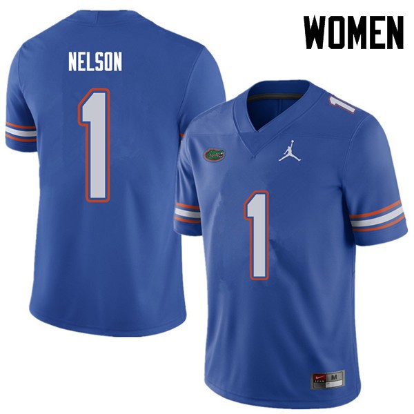 Jordan Brand Women #1 Reggie Nelson Florida Gators College Football Jerseys Royal